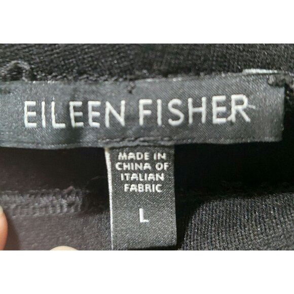 Eileen Fisher Women's Black Stretch Pants Size Large - Picture 3 of 8